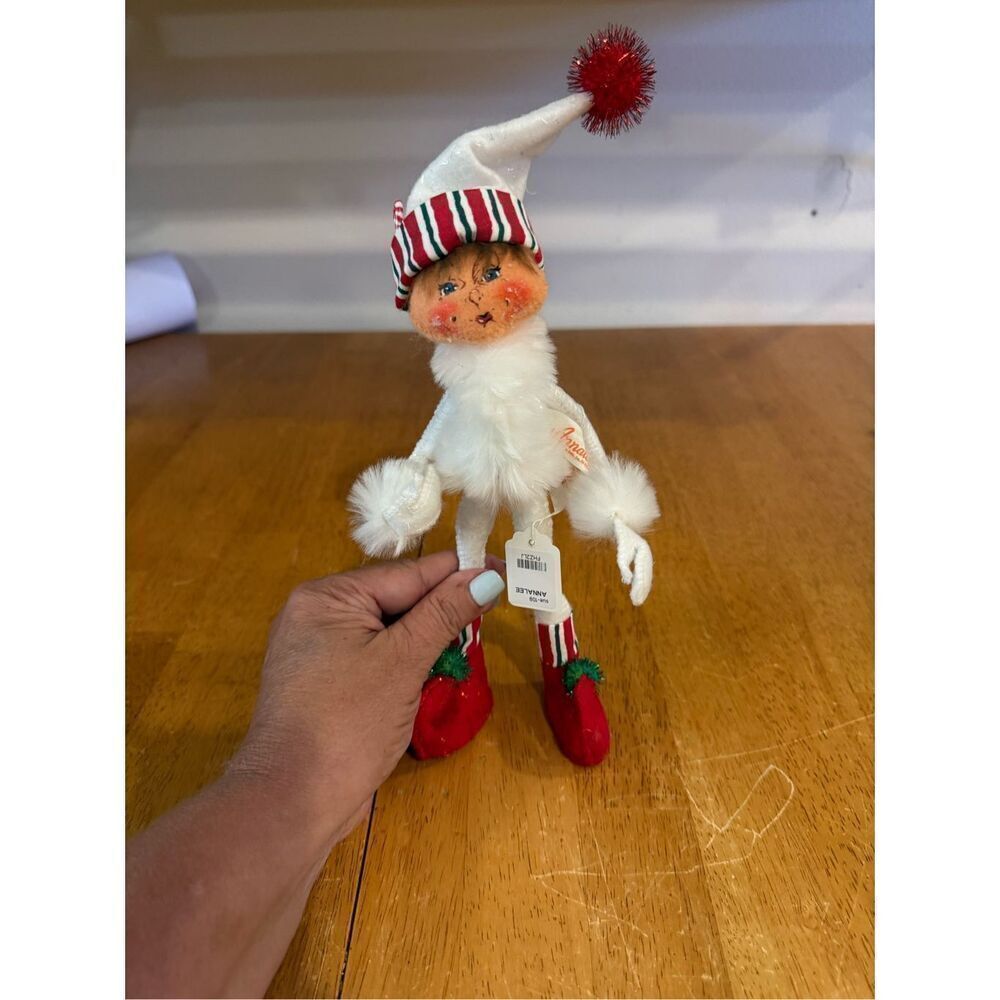 Annalee White Pixie Elf Doll Christmas 2005